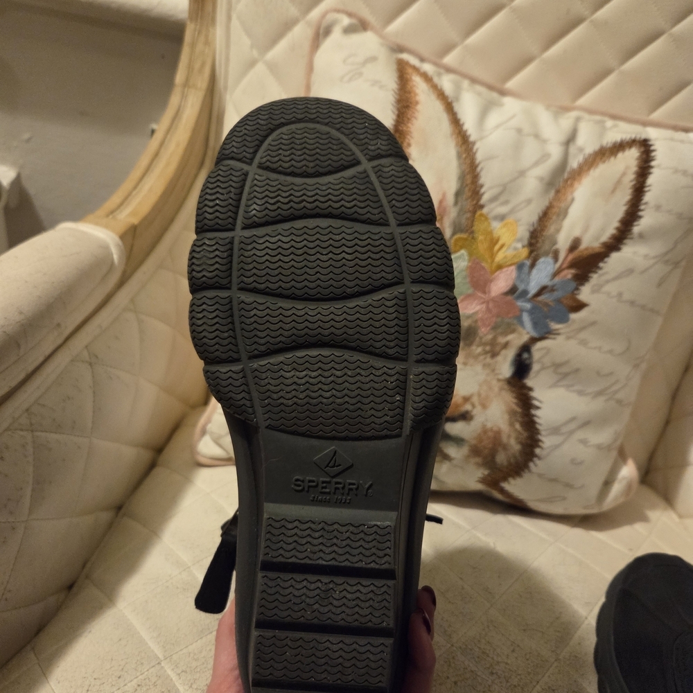 Sperry Black Lace-Up Boots - Picture 10 of 11